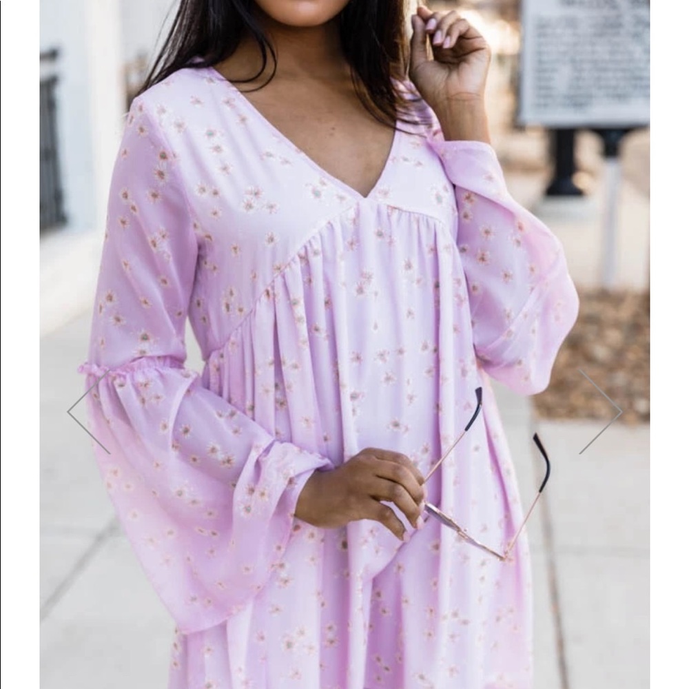 PINK LILY babydoll dress